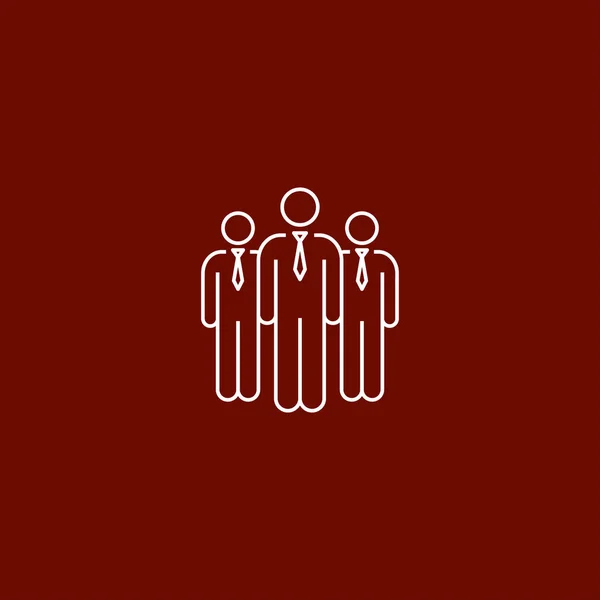 组的人图标grupp av människor-ikonen — 图库矢量图片