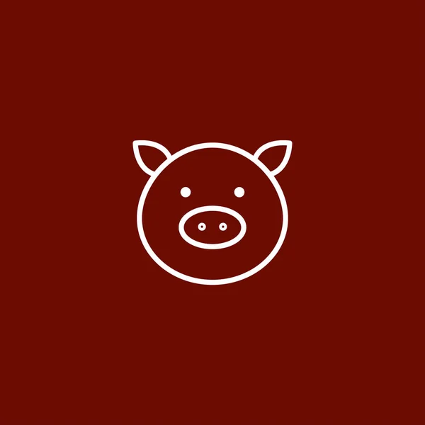 Icon Vektor Illustration Für Schweine — Stockvektor