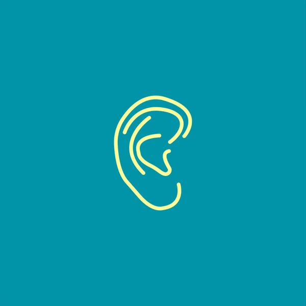 Ear Icon Vector Illustration — Stock Vector