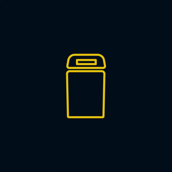 Basura Bin Icono Vector Ilustración — Vector de stock