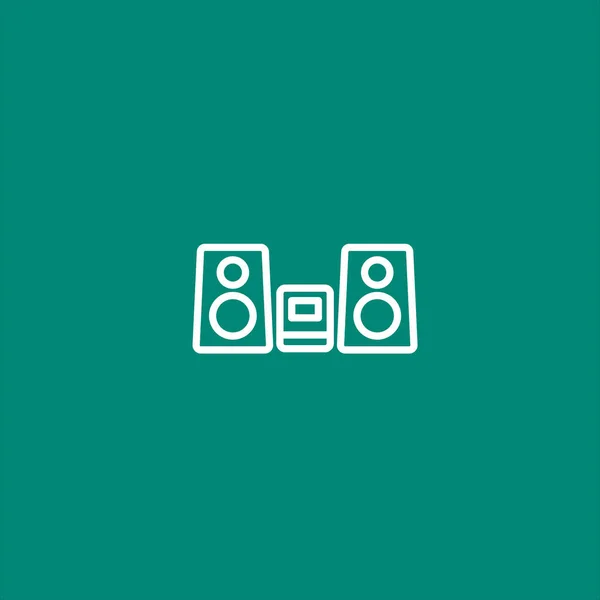 Diseño del icono de audio — Vector de stock