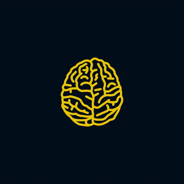 Εικονίδιο Του Εγκεφάλου Διανυσματική Απεικόνιση — Διανυσματικό Αρχείο