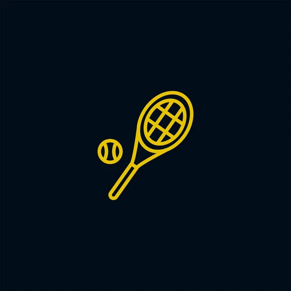 Ikona rakieta i piłki tenis stołowy — Wektor stockowy