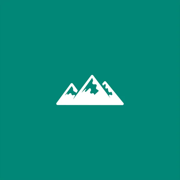 Icono Montaña Vector Ilustración — Vector de stock