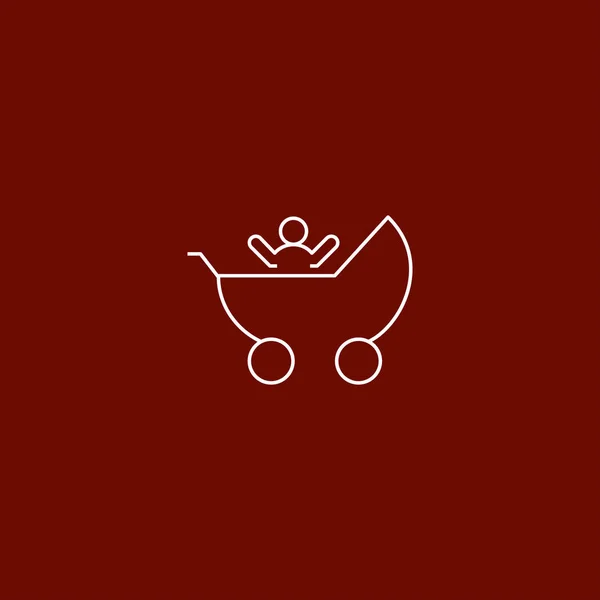 Ikona webové Baby — Stockový vektor