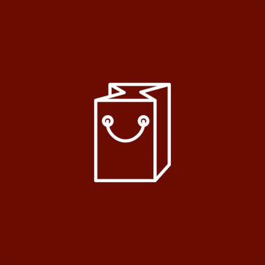 çanta simgesi vektör illüstrasyonu 