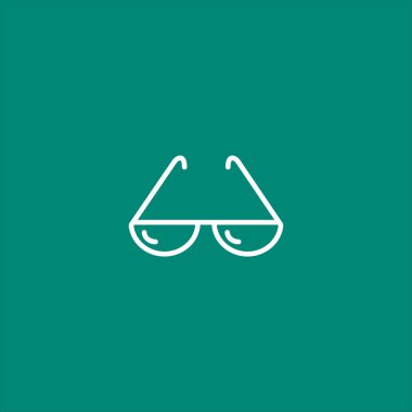 gözlük ikonu vektör illüstrasyonu 