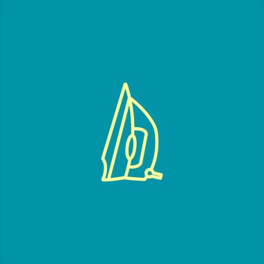 Demir ikon vektör illüstrasyonu 