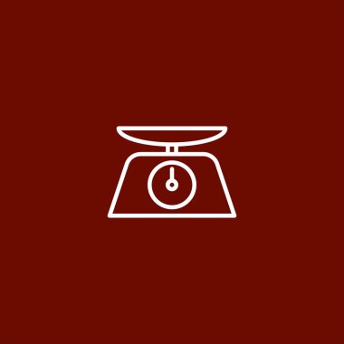 ağırlık renk web simgesi ölçekler. vektör çizim.