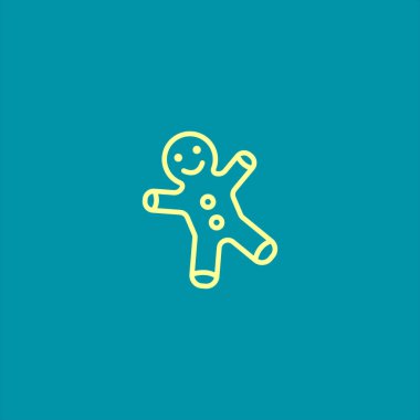 Zencefilli kurabiye vektör çizim 