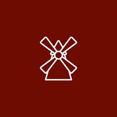 değirmen simge vektör çizim 