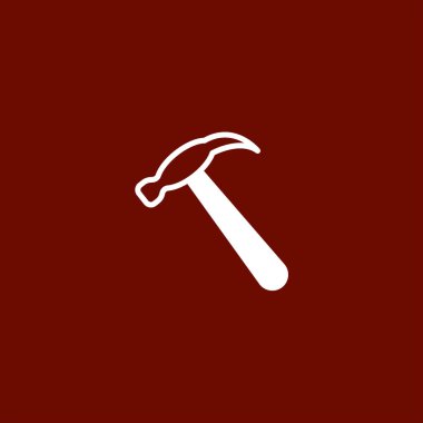 Çekiç ağı simgesi, vektör illüstrasyonu