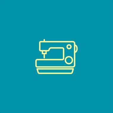 dikiş makinesi con vektör çizim 