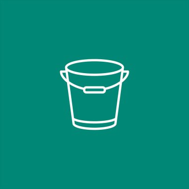 kova web simgesi. Vektör çizim.