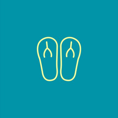 plaj terlikleri simgesi 