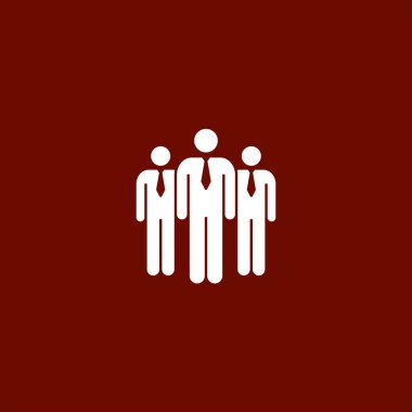İşadamları web simgesi, vektör çizim