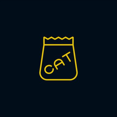 Kedi Gıda kutsal kişilerin resmi, vektör çizim 