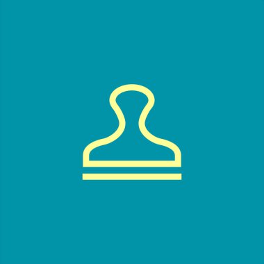 Damga simge vektör çizim 