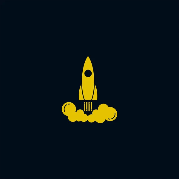 Icono Cohete Ilustración Vectorial — Vector de stock