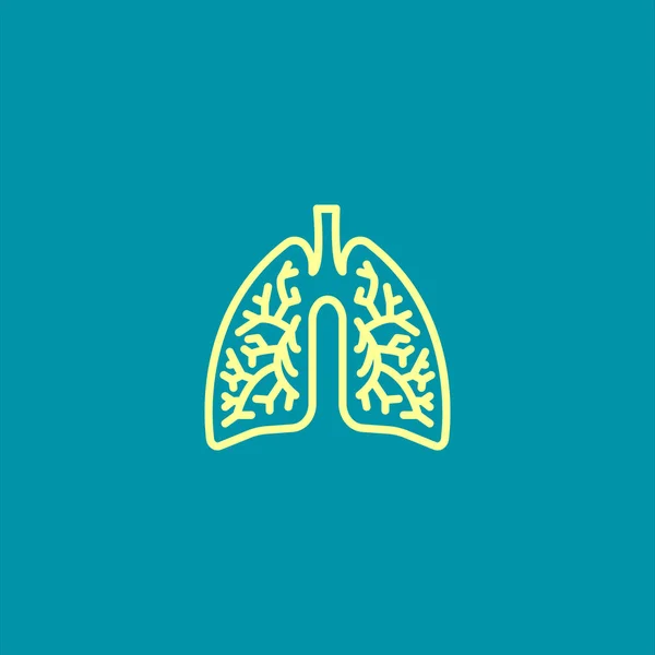 인간의 폐 아이콘 — 스톡 벡터