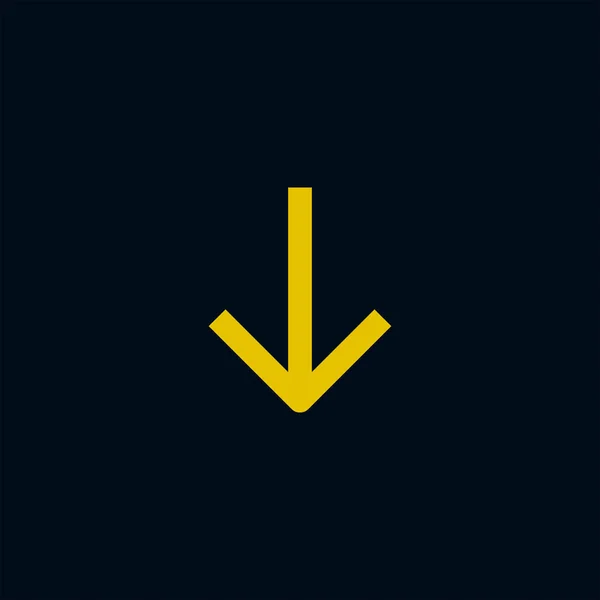 Freccia icona piatta — Vettoriale Stock
