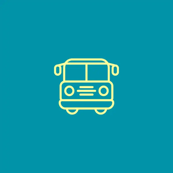 Icono Bus Vector Ilustración — Vector de stock