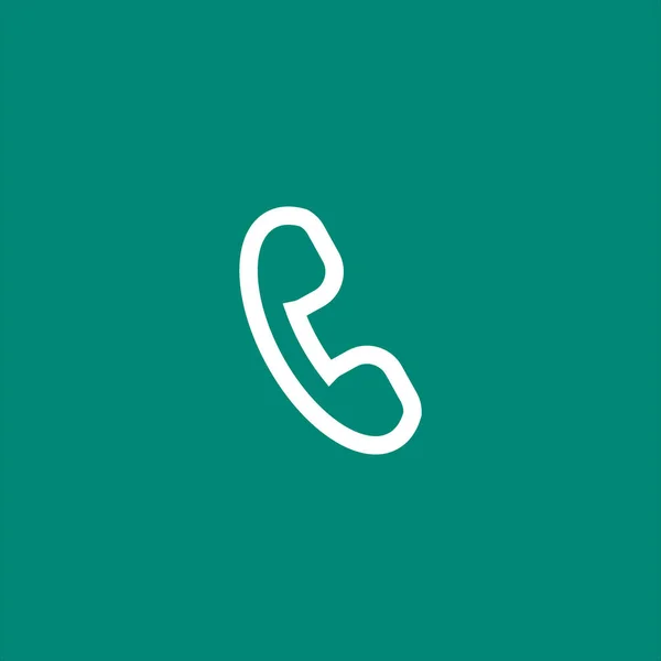 Telefoon Pictogram Vector Illustratie — Stockvector