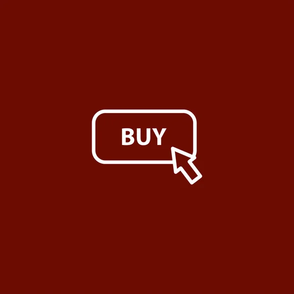 Online Vásárlás Ikon Vektor Illusztráció — Stock Vector