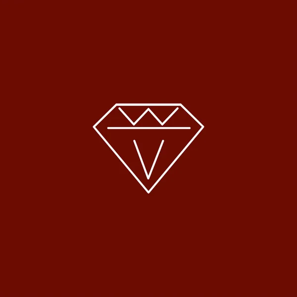 Gema Preciosa Diamante Ilustración Vectorial — Archivo Imágenes Vectoriales