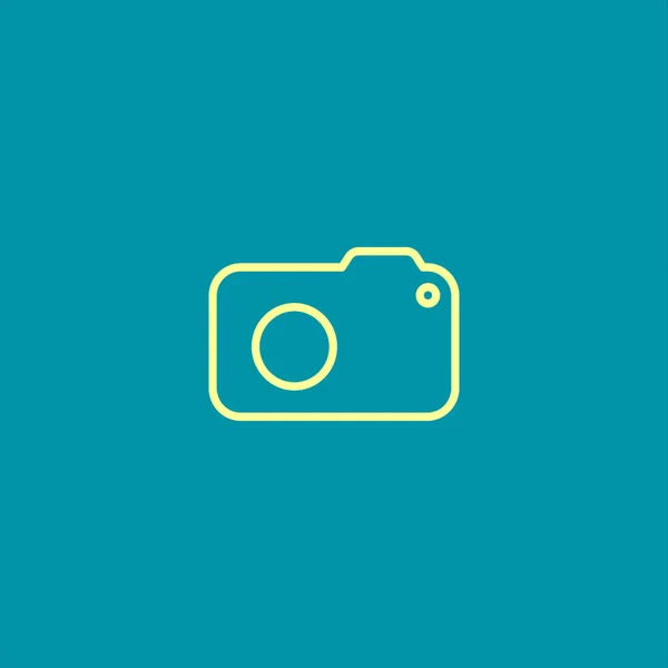 Иконка Фотокамеры Векторная Иллюстрация — стоковый вектор