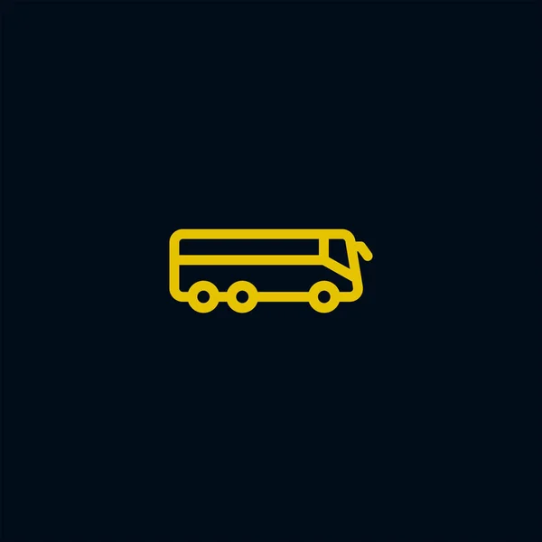 バスのアイコンベクトルイラスト — ストックベクタ