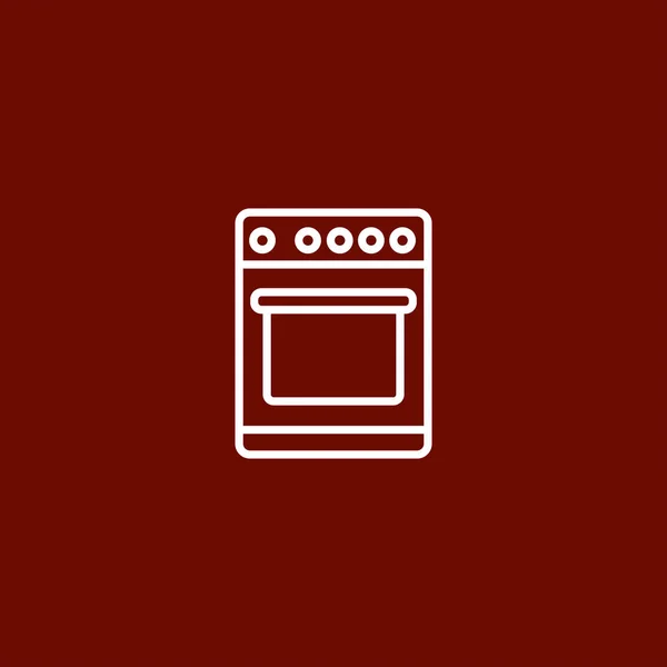 Cocina estufa icono — Vector de stock