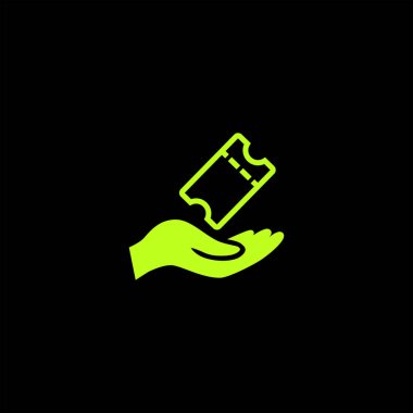 minimalist düz eller siyah arka plan, bakım kavramı simge vektör