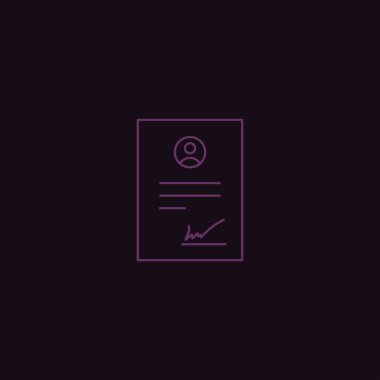 minimalist düz vektör app simgesi siyah arka plan, tasarruf kavramı üzerine  