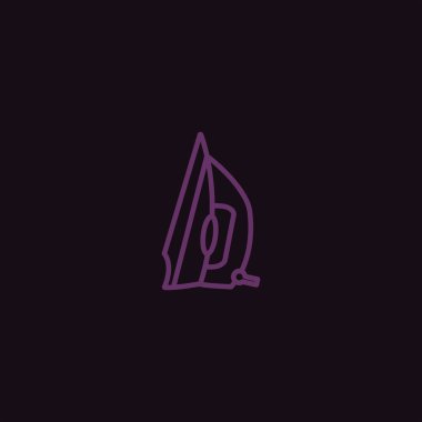 minimalist düz vektör simge siyah arka plan, ev kavramı üzerine