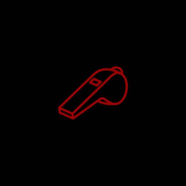 minimalist düz vektör simge siyah arka plan, spor kavramı üzerine