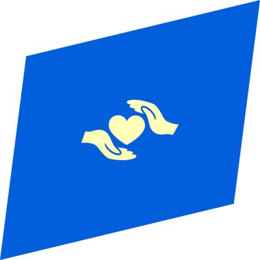 minimalist düz eller siyah arka plan, bakım kavramı simge vektör