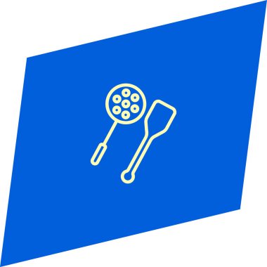 mavi arka plan, kavram pişirme minimalist düz vektör simgesine