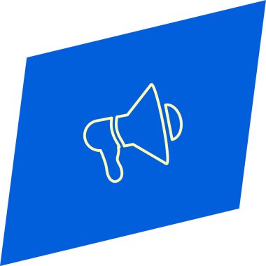 minimalist düz vektör hoparlör app simgesi siyah arka plan üzerine