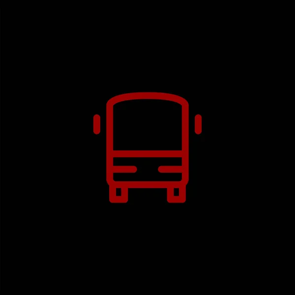 Minimalista Icono Transporte Vectorial Plano Sobre Fondo Negro Concepto Viaje — Archivo Imágenes Vectoriales