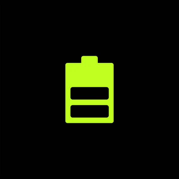 Minimalistic Flat Battery Vector Icon Black Background — Stock Vector