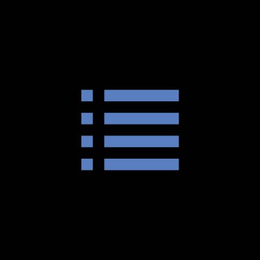 minimalist düz vektör simge siyah arka plan üzerine