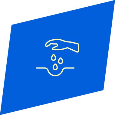 mavi arka plan, kavram tarım kırsal minimalist düz vektör simgesine 