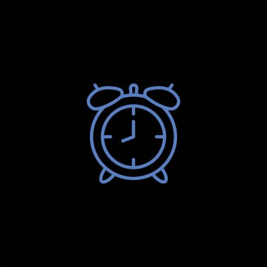 minimalist düz vektör simge siyah arka plan üzerine