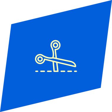 minimalist düz vektör simgesi mavi zemin üzerine