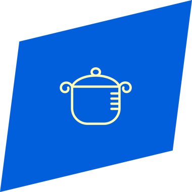 mavi arka plan, kavram pişirme minimalist düz vektör simgesine