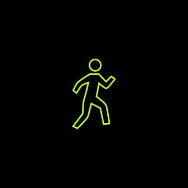 siyah arka plan, minimalist düz vektör simgesine iş insanlar ve personel kavramı 