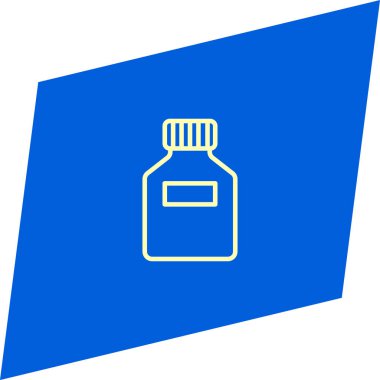 minimalist düz vektör simgesi mavi zemin üzerine