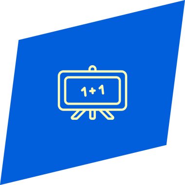 minimalist düz vektör simge siyah arka plan, eğitim kavramı üzerine