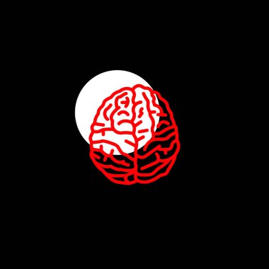 minimalist düz vektör simge siyah arka plan, sağlık kavramı